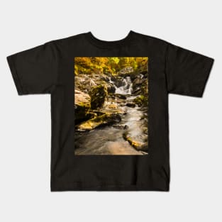 Autumn in a Lake District beck Kids T-Shirt